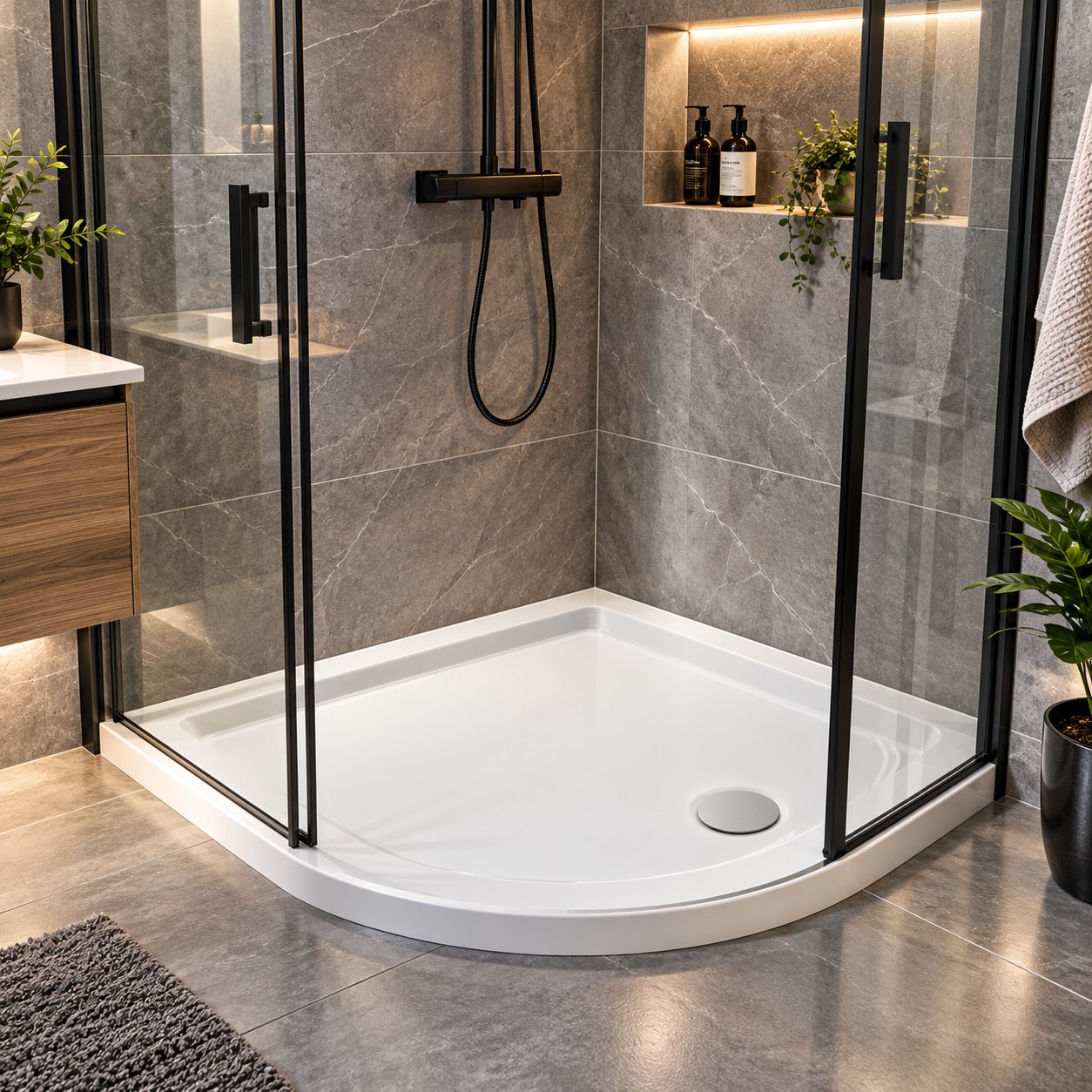 Shower tray, Quadrant 800x800x30
