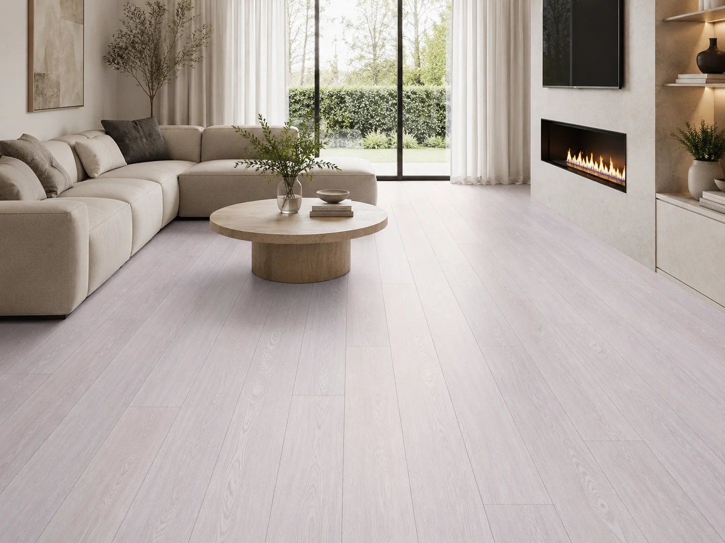 Solid Flooring. Grey Oak