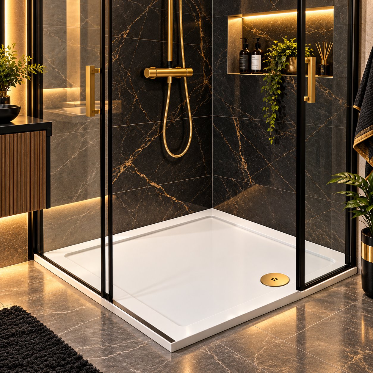 Shower tray, Rectangle 1000x760x30