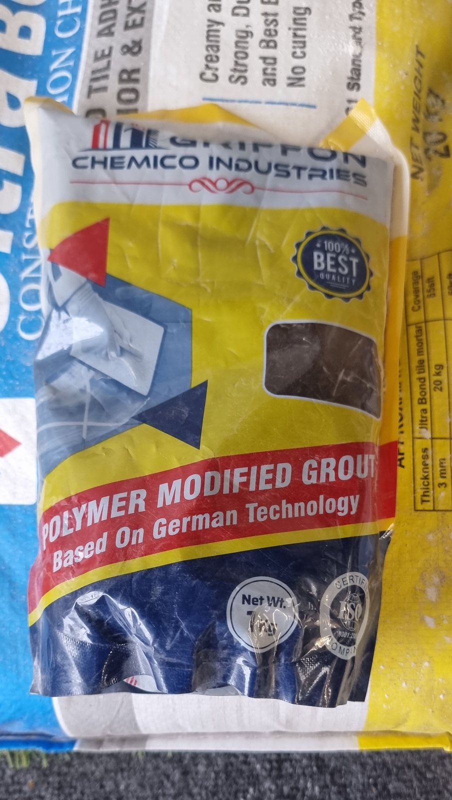 Grout Dark Grey. 1kg.