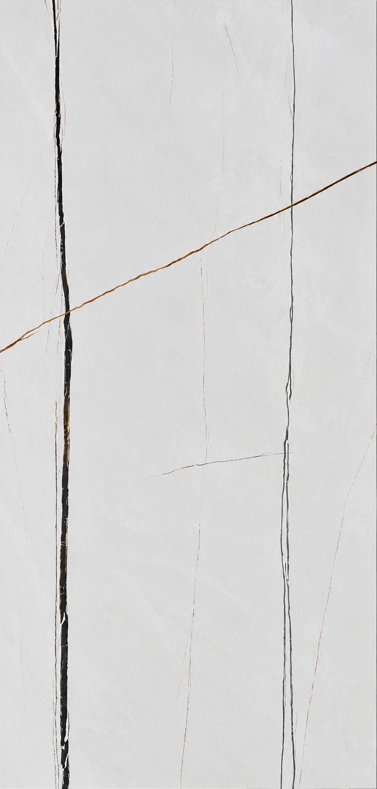 Tile 120x60. Minimalist White Marble with Charcoal Veins