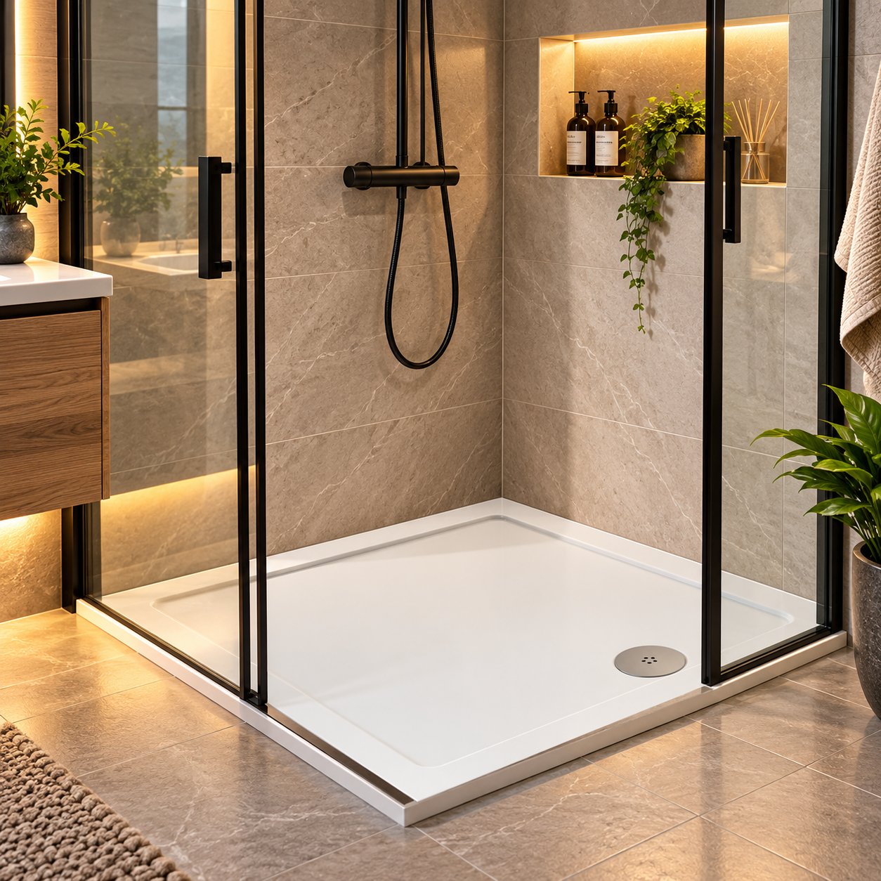 Shower tray, Rectangle 1200x700x30