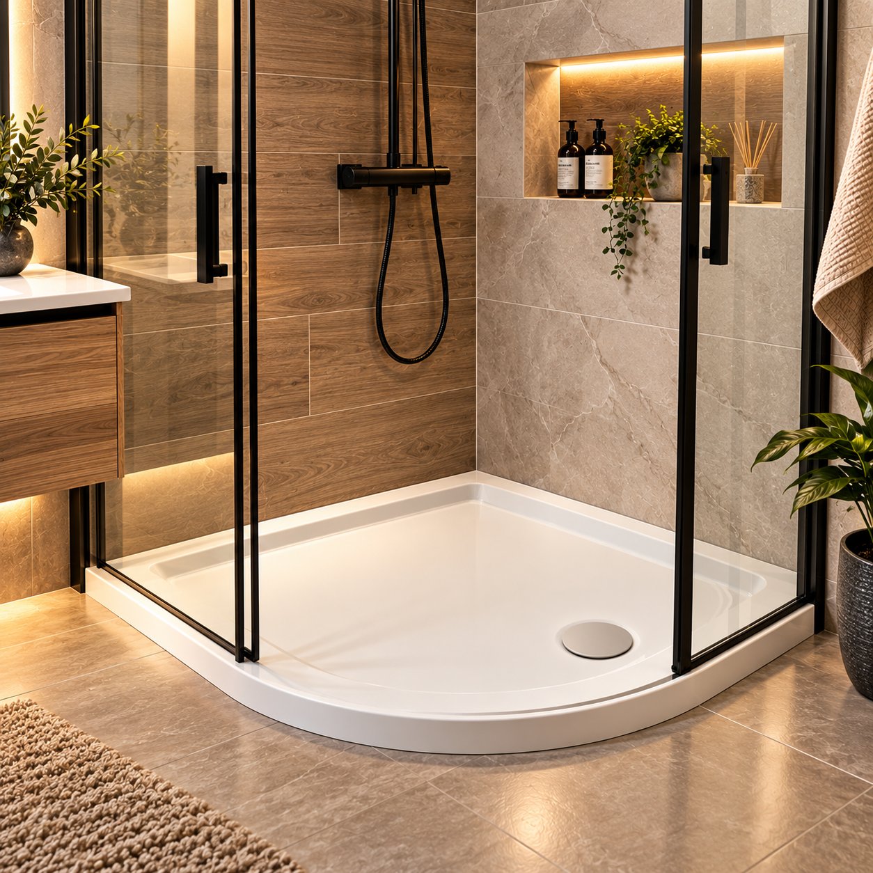 Shower tray, Quadrant 900x900x30