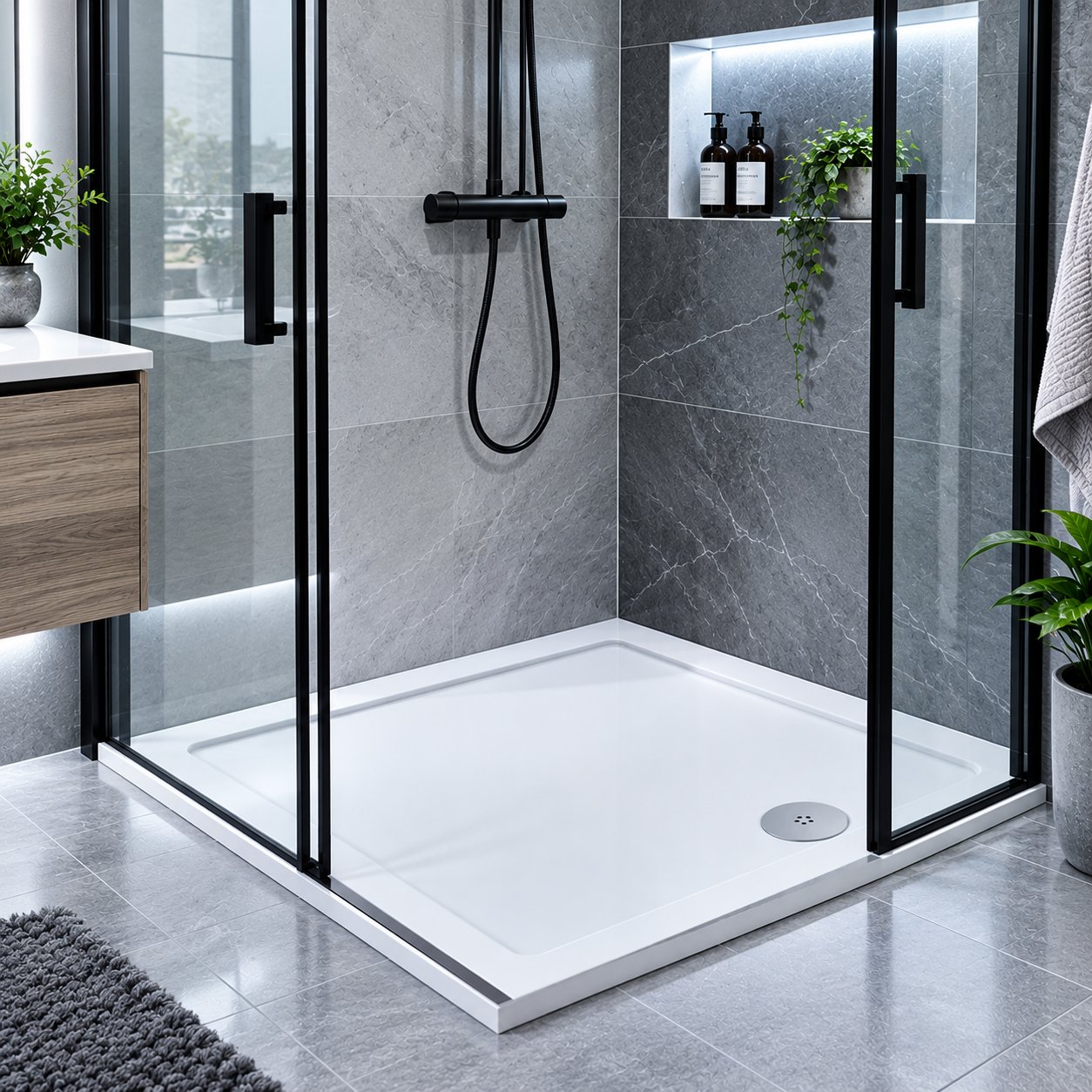 Shower tray, Quadrant 800x800x30