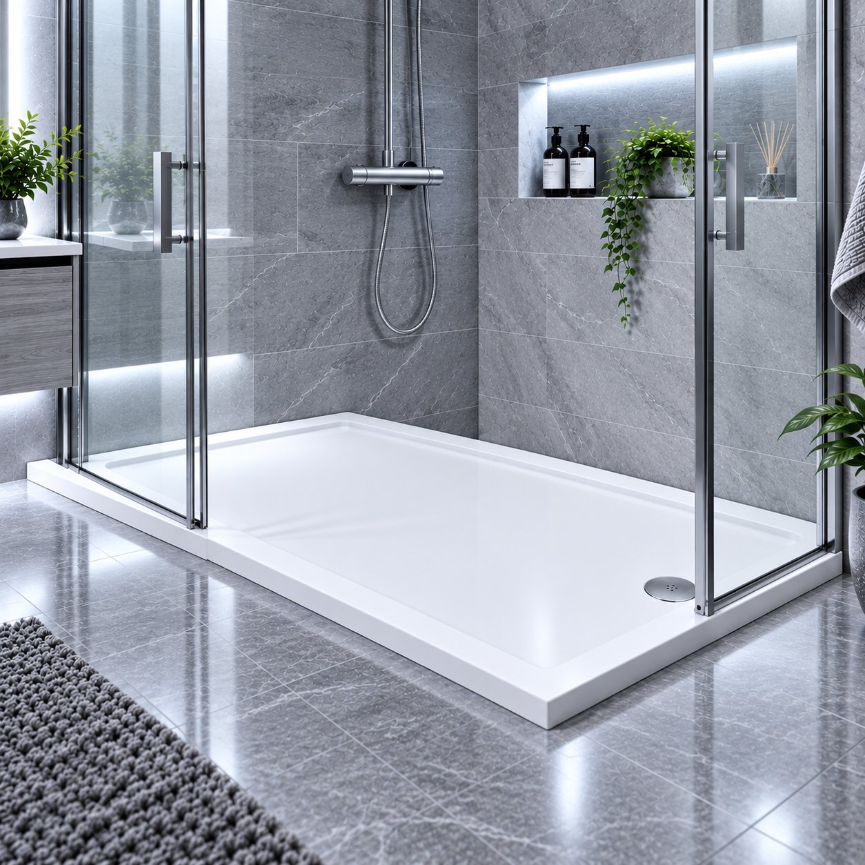 Shower tray, Rectangle 1400x800x30